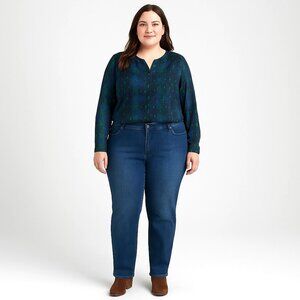 Gloria Vanderbilt Amanda Medium Wash Flawless Flex Denim Jeans Womens 24W